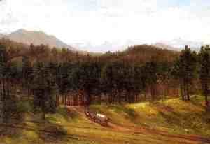 Thomas Worthington Whittredge - A Mountain Trail, Colorado