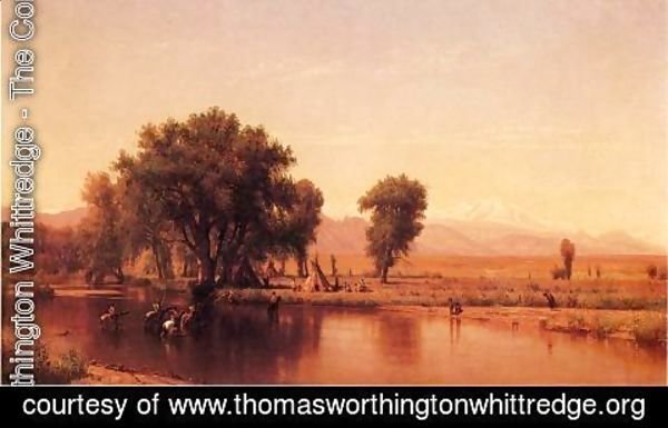 Thomas Worthington Whittredge - Crossing the Ford