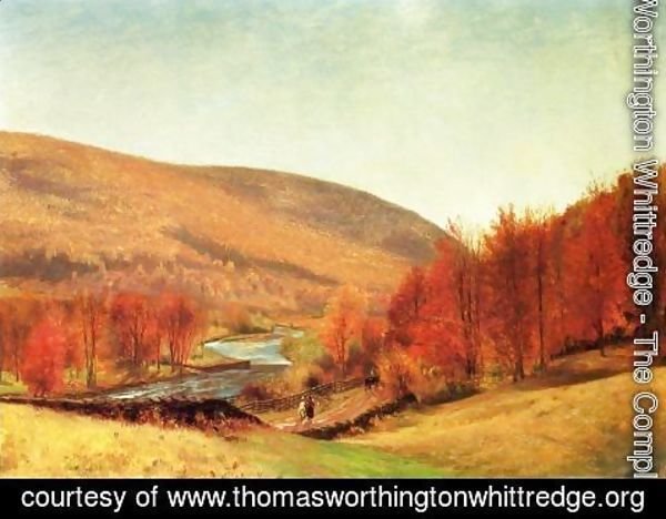 Thomas Worthington Whittredge - Autumn Landscape, Vermont