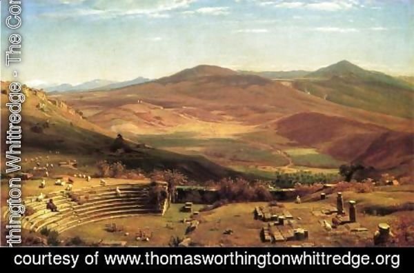 Thomas Worthington Whittredge - The Amphitheatre of Tusculum and Albano Mountains, Rome