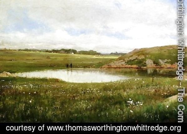 Thomas Worthington Whittredge - Freshwater Pond in Summer - Rhode Island