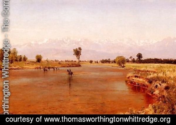 Thomas Worthington Whittredge - Crossing the Platte