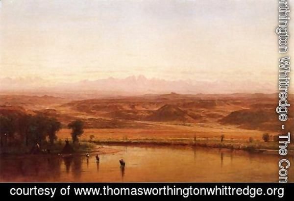 Thomas Worthington Whittredge - Along the Platte River, Colorado