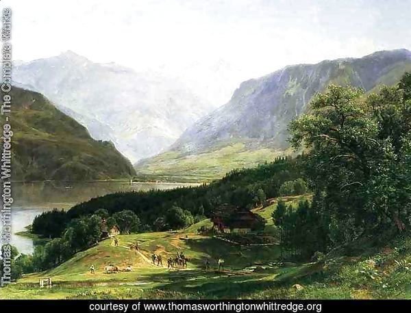 Travelers in the Swiss Alps