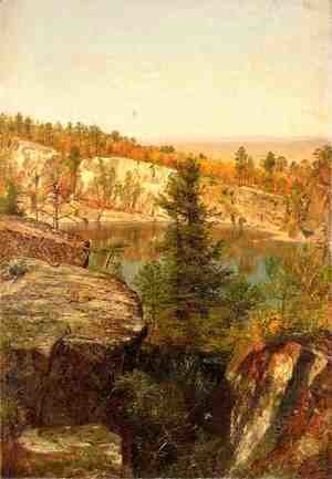 Thomas Worthington Whittredge - Rock Ledge and Pond