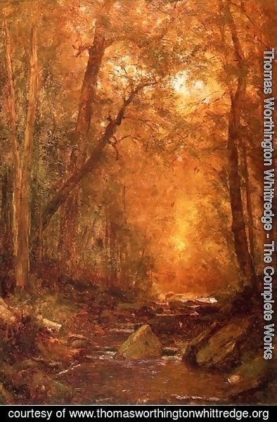 Thomas Worthington Whittredge - A Catskill Brook I