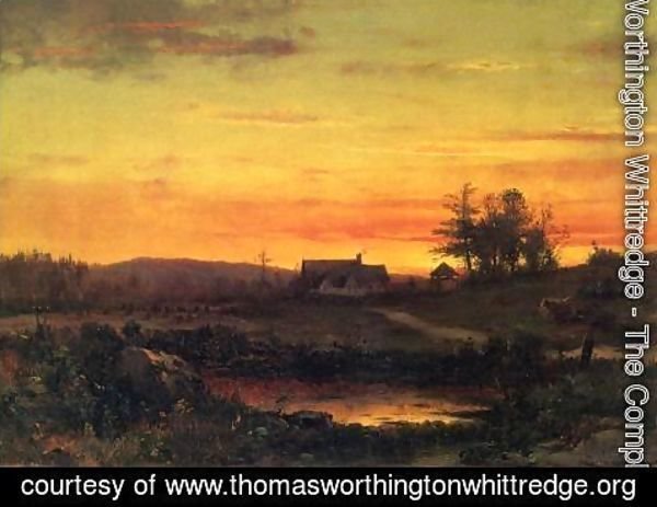 Thomas Worthington Whittredge - Twilight Landscape