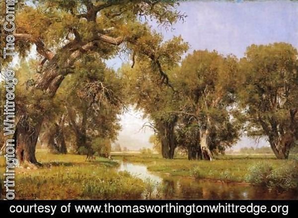 Thomas Worthington Whittredge - On the Cache la Poudre River, Colorado