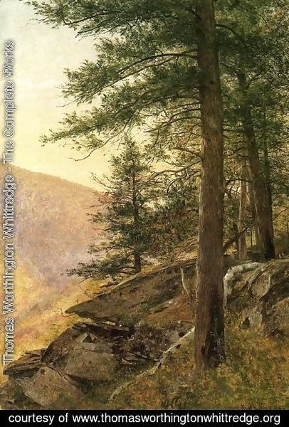 Thomas Worthington Whittredge - Hemlocks in the Catskills