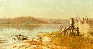 Thomas Worthington Whittredge - A Fisherman's Windlass, sketch on the Hudson