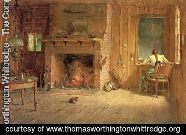 Thomas Worthington Whittredge - The Club House Sitting Room at Balsam Lake, Catskills