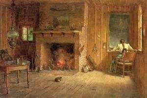 Thomas Worthington Whittredge - The Club House Sitting Room at Balsam Lake, Catskills