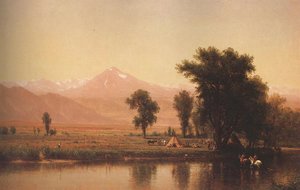 Thomas Worthington Whittredge - Crossing The River Platte 1871