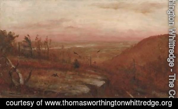 Thomas Worthington Whittredge - Twilight, Kauterskill Clove