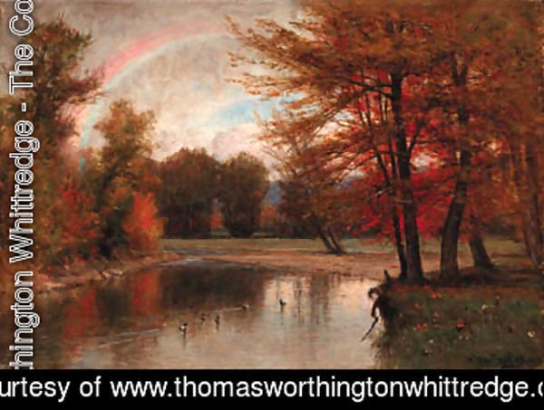 Thomas Worthington Whittredge - The Rainbow, Autumn, Catskills